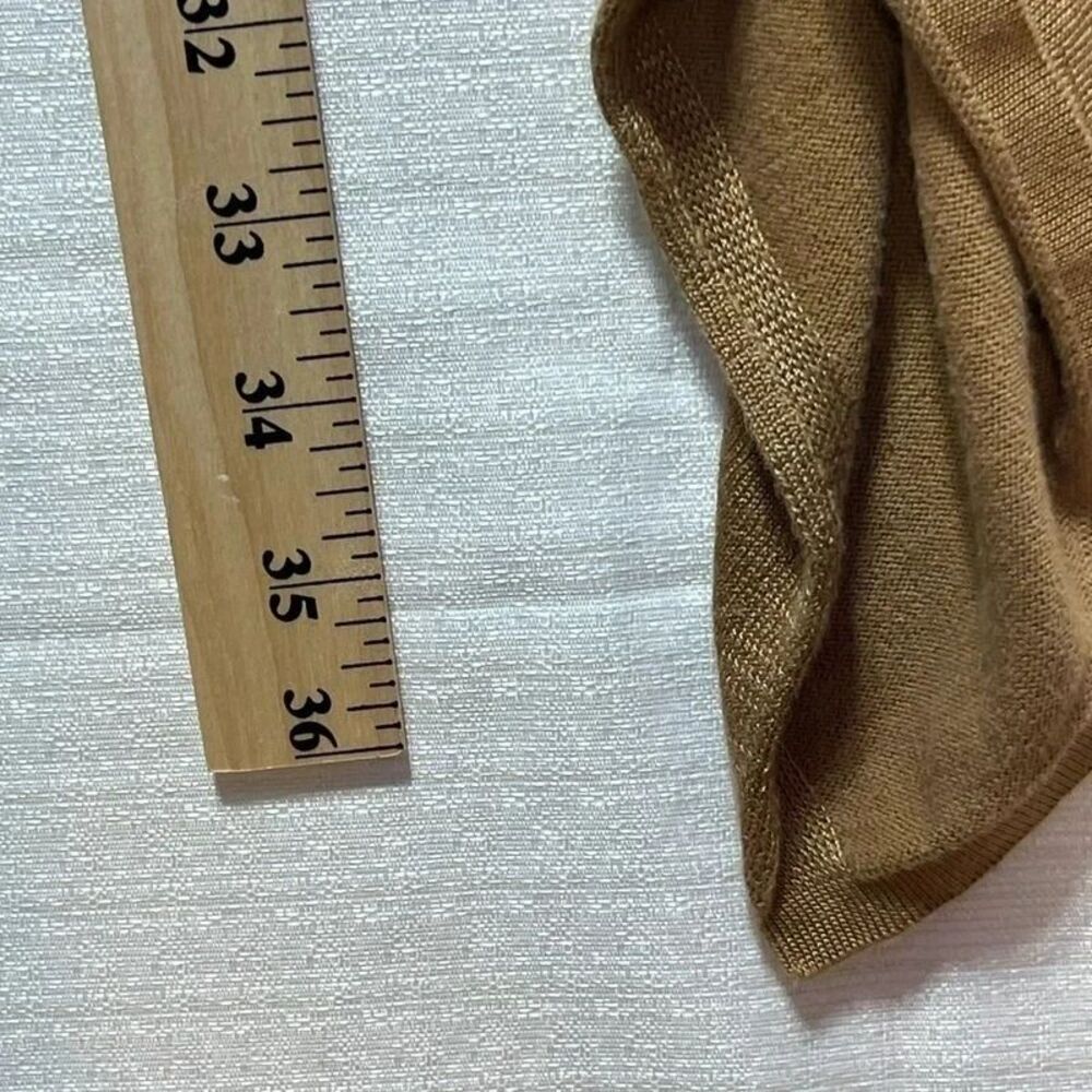 Jones New York Signature Womens Cardigan Brown Open Front Draped Size Small - Picture 5 of 5